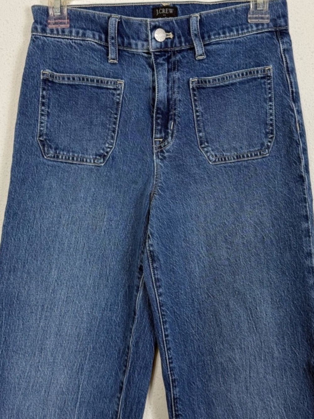 J. CREW • Full Length Wide Leg High-Rise Wide Leg Denim Jeans - Picture 4 of 12